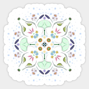 floral mandala Sticker